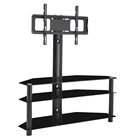 Tv Living Room Furniture Home TV Entertainment Center Design Metal Glass Television Table Modern TV Stand TC-47
