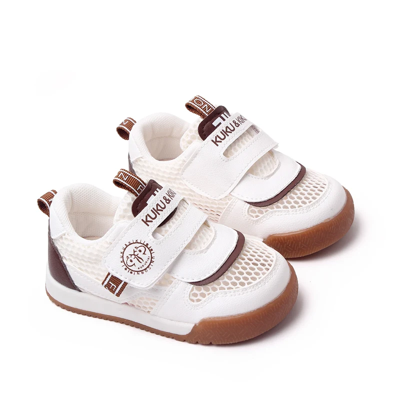 Spring and Summer Children's Sports Mesh Shoes Hollow Breathable Soft Sole Single Mesh Toddler Shoes factory