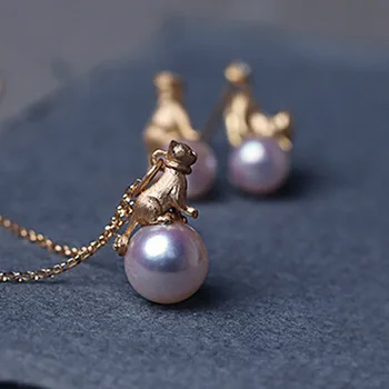 S925 Sterling Silver Cat Necklace Simple Temperament Pearl Pendant 2022 New Niche Design Collarbone Necklace Jewelry