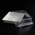 Lid Box Lid Distrubution Food Grade Clear Plastic Lid Paper Tray Disposable Food Boxes Containers