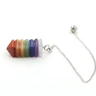 Pendulum Crystal Quartz Chakra Pyramids Spiritual Pendulum