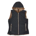 Women Jacket Women Double-faced Quilted Vest Hoodie Winter Jacket