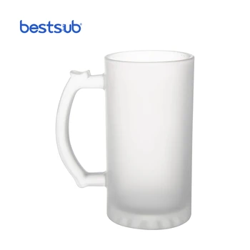 BestSub Wholesale Custom Sublimation Blanks Fashion Customized Sublimation 16oz Glass Beer Mug (BN1)