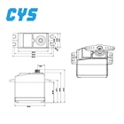 Rc 15KG Standard Analog Waterproof Servo For 1:10 RC Car High Speed And Full Metal Gear And Iron Core Motor
