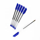 Blue Blue Highly Popular Simple Design Blue Cheap Plastic Ball Pen Ballpoint Set