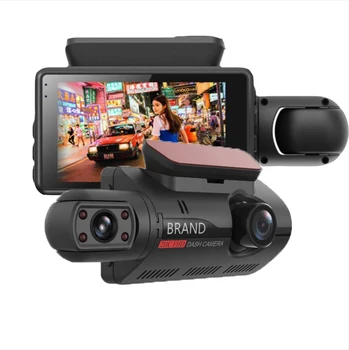 Factory wireless car lens car dash IPS LCD cam HD camera front and rear dvr video recorder car camera dual dash cam