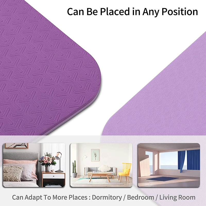 Non Slip 100% TPE Fitness Yoga Mat Washable Waterproof 4mm 6mm 8mm 10mm 11