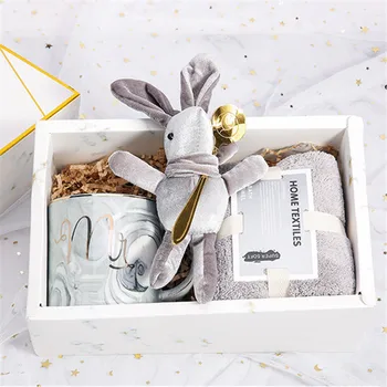 New Arrivals Christmas gift with rabbit mug gift sets for Wedding Festive Company gifts