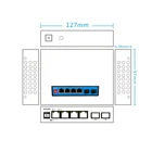Ip Phone 2 Port Fiber Switch 10/100/1000M POE Switch 1000M Unmanaged 6 Port POE IP PHONE