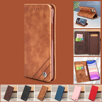 Wallet Cases for Samsung Galaxy S10 S10E S5 S6 S7 Edge S8 S9 Plus A40 A50 A70 Flip Case For Samsung Note 10 pro 3 4 5 8 9 Cover