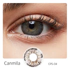 Gray Wholesale Blister Packs 1 Year Soft Shining Contact Lens Dark Gray Oem