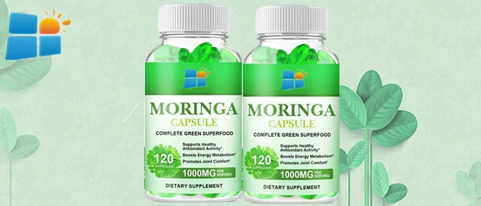 Oem Odm Obm Vegan Moringa Capsules Weight Management Immunity Booster