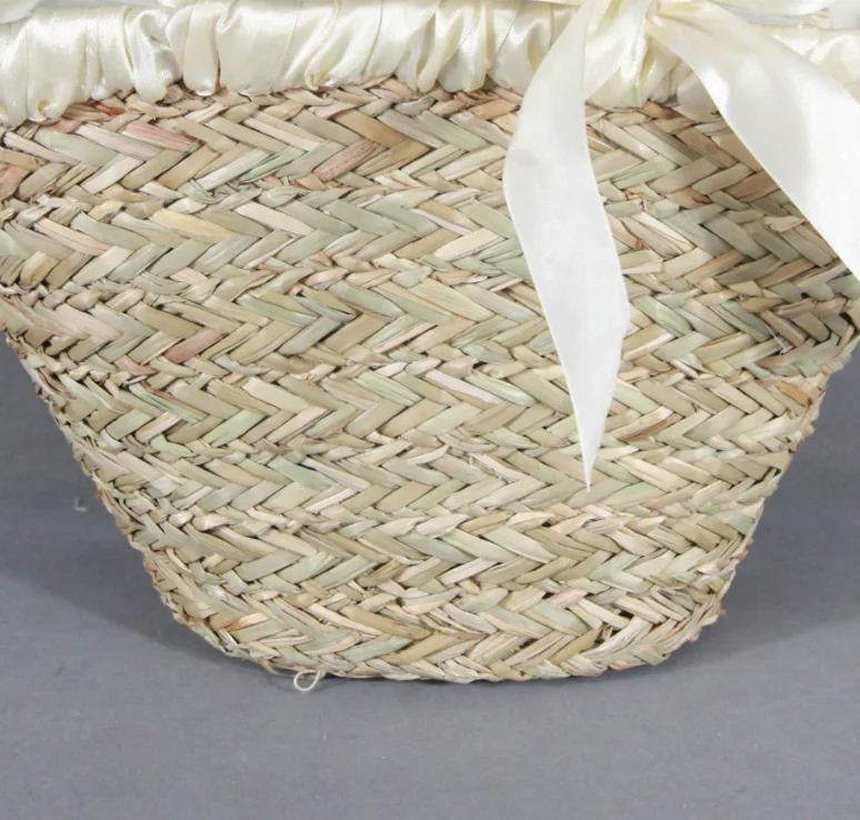 Women Summer Straw Large Tote Bag Beach Casual Shoulder Bag Handmade Basket Storage Shopping bag