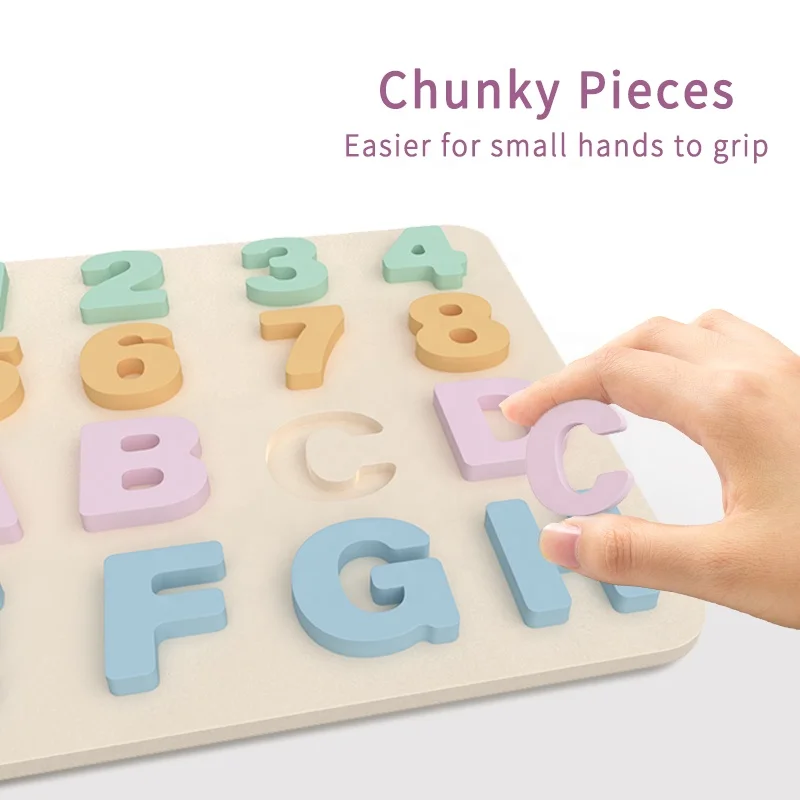 Hot Selling New Designs Numbers Letters Silicone 3D Puzzles Montessori Game Stack Block Children Jigsaw Puzzle Educational Toys