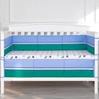 Blue Bedding Set Blue Plane Design Comfortable Baby Crib Cot Bedding Set Boy Crib Bedding
