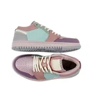 High Quality Macaron Color Mosaic Recreational Sports Basketball Shoes