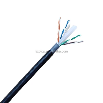 305M CAT6E UTP 23AWG Ethernet Cable Outdoor Double-layer Sheathed Unshielded Lan Cable Network 0.57mm Oxygen Free Copper OEM