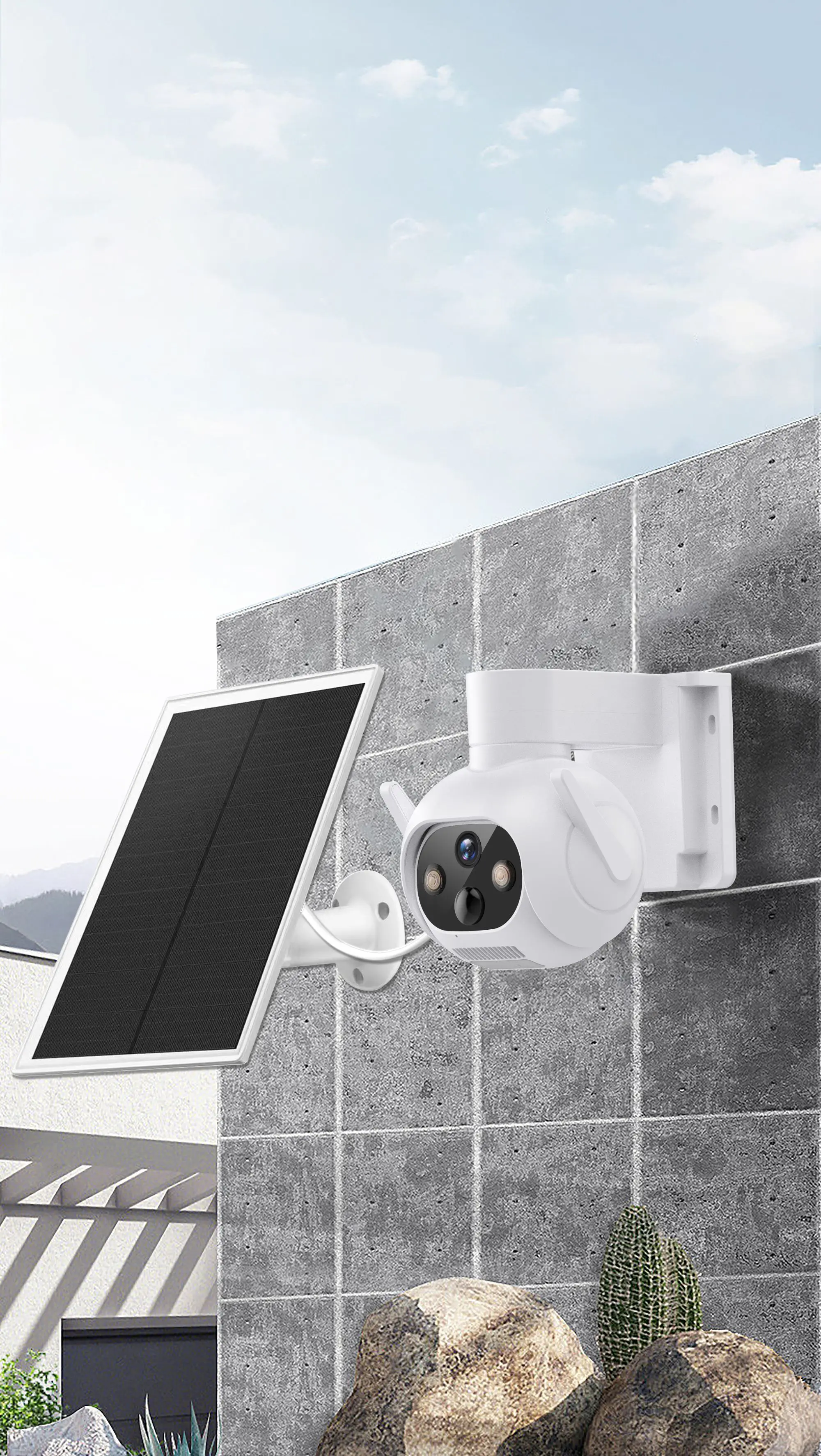 4mp Icsee 4g wifi Solar PTZ camera IP 4g security Solar camera outdoor CCTV 4mp 4g Solar wireless camera CCTV Solar