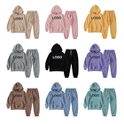Boys Sets 2021 New Wholesale Kids Clothing Custom Solid Color Baby Kids Hoodies Boys Clothing Sets Tracksuit Children