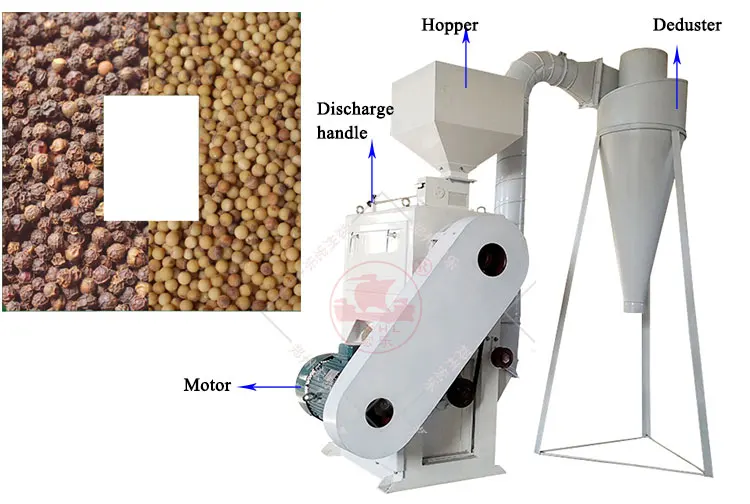 Multi Black Pepper Chickpeas Black Eye Mung Soya Bean Peeling Machine supplier