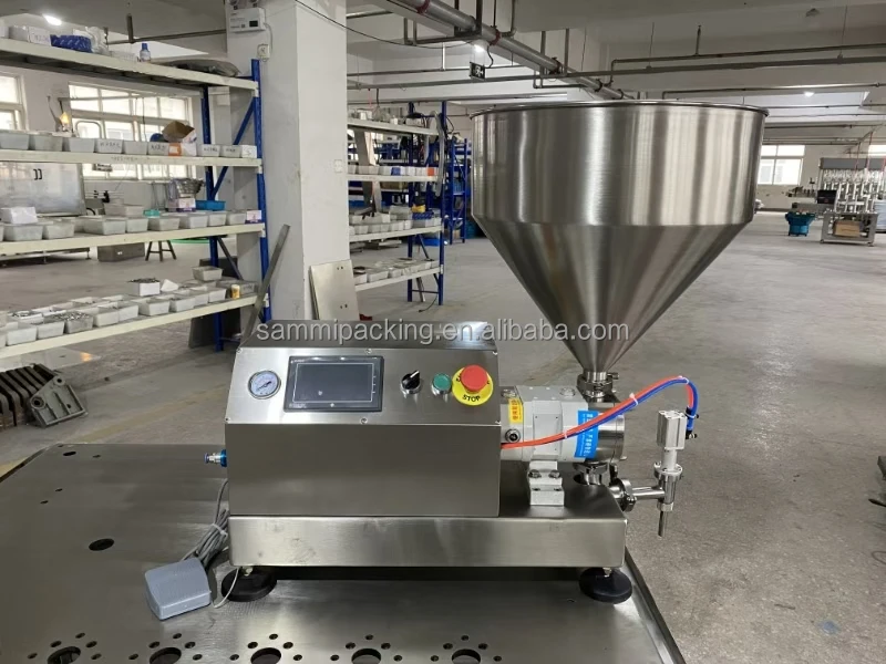 Rotary Gear Pump Grease Thick Liquid Weighing Cream Filling Machine Semi Automatic 9
