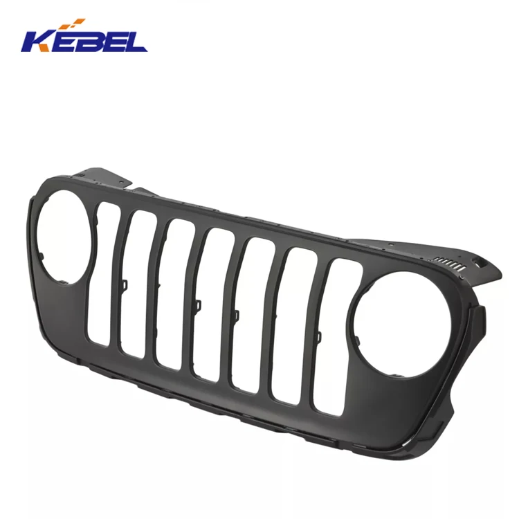 KEBEL Auto Body Kit Grille Part Radiator Grille Front OEM 68370848AC Chrome Car Grills for Jeep Wrangler 2018 2019 2020 2021 factory