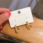 Metal Earrings Earrings Earrings Factory Fashion Trendy Jewelry Metal Geometric Gold Twist Earrings