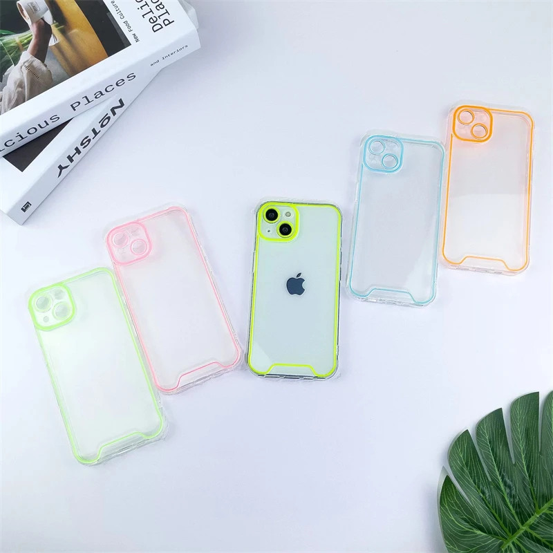 Beautiful Night Glow Cover Back Luminous Transparent Phone Case for iPhone