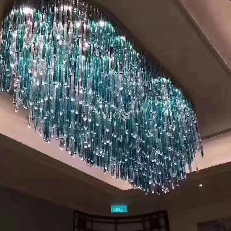 blue tiffany chandelier