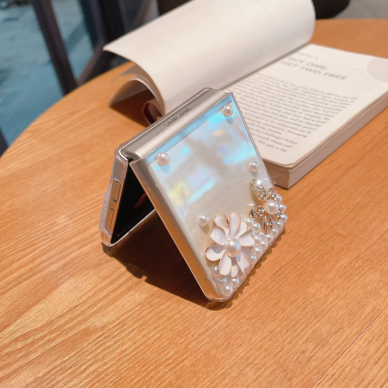 Luxury Fashion Handmade Full Bling Crystal Rhinestone Diamond Phone Case For Samsung Z FLIP 4