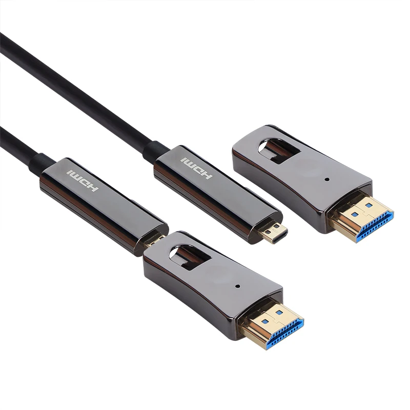 Trouwens uitglijden vlam Vcom Aoc Hdmi Cable Support 30m 50m 100m Replaceable Connector Micro Hdmi  2.0v 4k 60hz Active Optical Cable For Project - Buy Optical Hdmi Cable,Micro  Hdmi Cable,Aoc 100m Hdmi Cable Product on