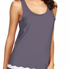 Bamboo Pajamas For Women Soft Sleeveless Tank Top With Shorts Pajama Sets Scoop Neck Lace Hem Sleepwear S-4X