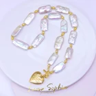 Necklace Wholesale High Quality Natural Baroque Atmosphere Simple Love Necklace