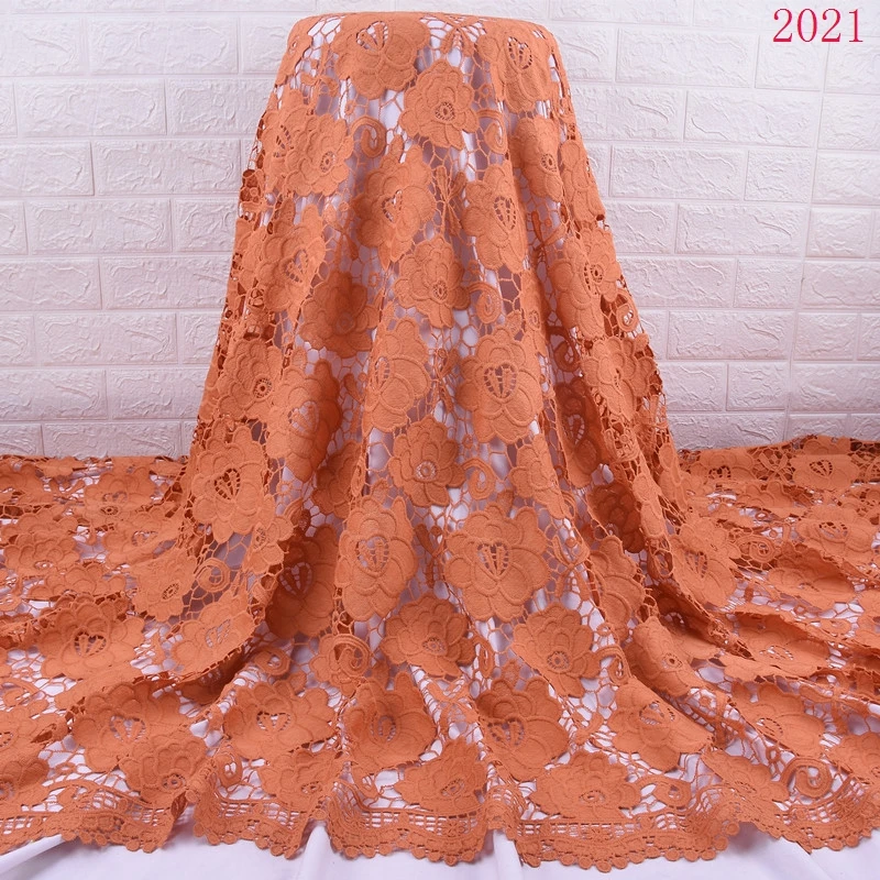 White Guipure Lace Dresses Women Fabric African Water Soluble Guipure