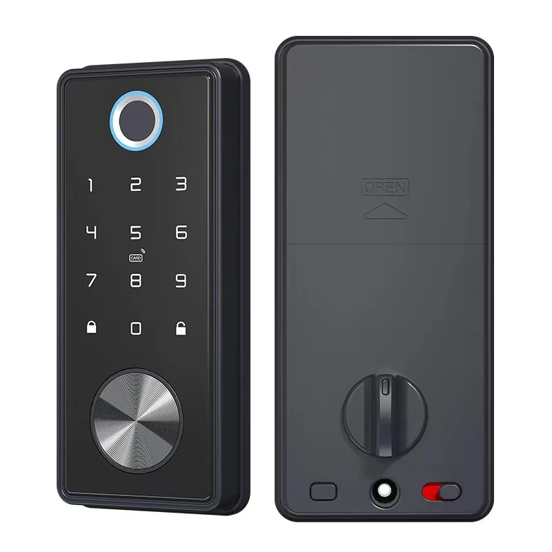 European Style Smart Home Fingerprint Door Lock with 2-Year Warranty 38-48mm Door Thickness and 4 AA Alkaline Battery