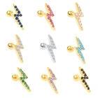 Stud Earrings Cz ROXI Lightning Stud Earrings Hot Sale Fashion Jewelry Cz Diamond 925 Silver 18k Gold Plating