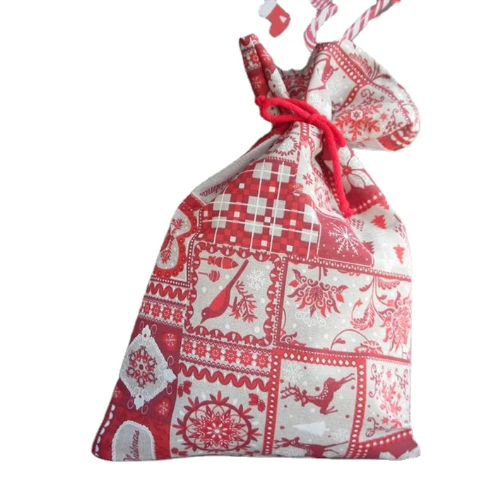 santa sack reindeer christmas gift bag personalized christmas