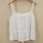 Tank Top Lady's Sweet Sexy Lace Emb. Tank Top