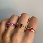 Silver Silversilver ROXI Cute Cherry Pattern Girl's Favorite Jewelry S925 Sterling Silver Chunky Adjustable Rings