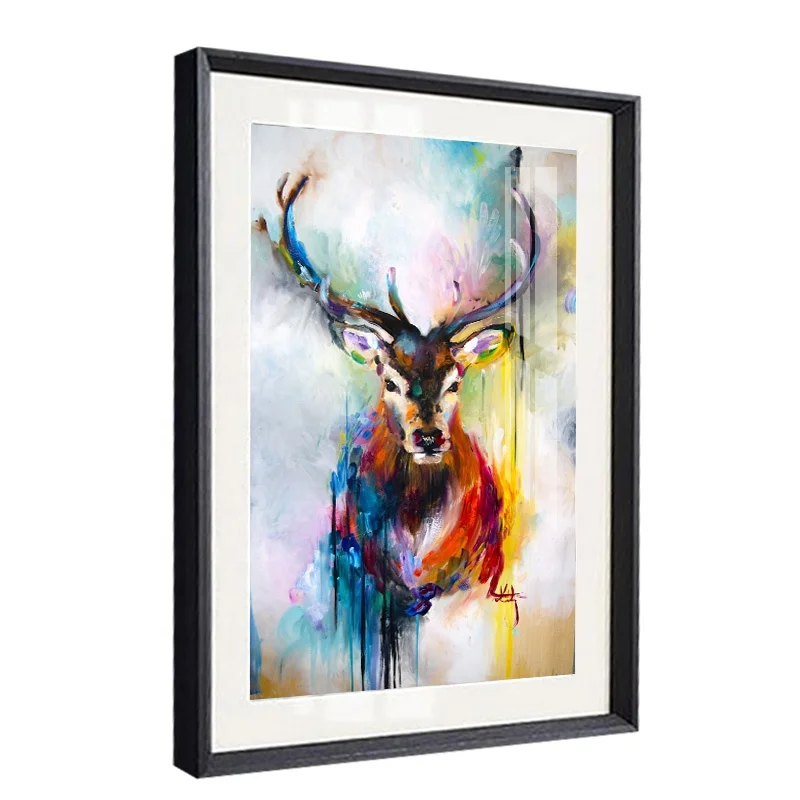 Abstract Deer Painting
