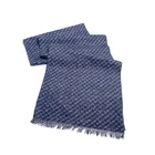 Silk Scarf Winter Mens Scarf Tiny Check Silk Viscose Winter Navy Classic Design Men Scarf