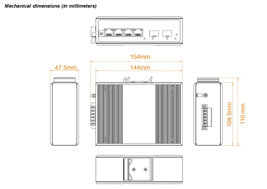 qos web managed gigabit switch with 2 sfp fiber slots for rugged networks-2