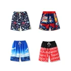Beachwear 4 Way Stretch Kids Board Shorts Customized Patterns Swimming Trunks Cartoon Printed Children Beachwear