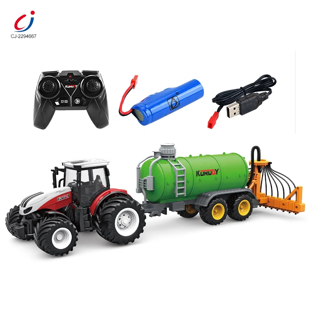 Supply Chengji simulation farmer construction 2.4G 124 rc farm tractor