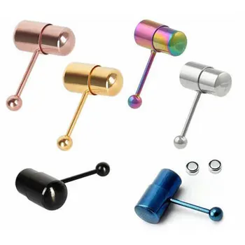 surgical steel colored vibrating penis tongue rings piercing