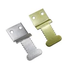 Metal Hook 48x21mm Metal Gold Silver Picture Frame Hanger Hook 2 Holes Sawtooth Hook