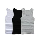 Tank Tops Wholesale Men Cotton Quick Dry Fitness Slimming Undershirt Training Gym Elastic Tank Tops Body Shaper Vest