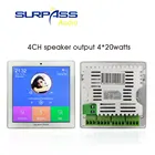 Audio Perfect Home Audio System Touch Panel Music Amplifier Keypads FM Radio HIFI In Wall Amplifier