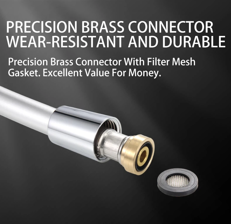 PVC Shower Hose Flexible High Pressure Shower Head with Holder Bathroom Accessories for Home Hotel factory