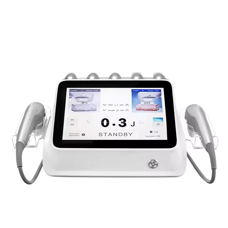 Professional 7D HIFU Machine for Sale 5 <h3 class="features--headline">Features and benefits</h3> Safe And Effective - Non-Invasive, Non-Surgical Treatment Long-Lasting Results 7d Hifu Treatment - Improve Skin Laxity Wrinkles, Body Tightening, Facial Lifting 7d Ultrasound Hifu - Microfocus And Macrofocus Ultrasonic Technology 7d Hifu Benefits - Stimulation Of Collagen Generation, Tightening Of Sagging Skin <hr /> <h5></h5> <h5><span class="tw-text-2xl tw-font-bold" style="color: #99ccff;">IN STOCK READY TO SHIP</span></h5> <h5><span class="tw-text-2xl tw-font-bold" style="color: #99ccff;">1 YEAR WARRANTY + 3 YEAR TECH SUPPORT</span></h5> <h5><span class="tw-text-2xl tw-font-bold" style="color: #99ccff;">30 DAY MONEY-BACK AND <a href="https://salonmachines.com/refund_returns/">RETURN POLICY</a></span></h5> <h5><span class="tw-text-2xl tw-font-bold" style="color: #99ccff;">FREE WORLDWIDE SHIPPING <a href="https://salonmachines.com/shipping-policy/">SHIPPING POLICY</a> </span></h5> <h5><span class="tw-text-2xl tw-font-bold" style="color: #99ccff;">PROFESSIONAL BEAUTY <a href="https://salonmachines.com/">SALON MACHINES</a> EQUIPMENT</span></h5> <div class="product-block product-block--sales-point"></div> Professional 7D HIFU Machine for Sale